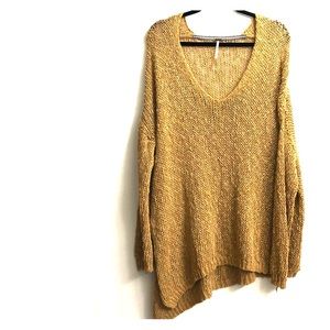 Mustard Free People Sweater